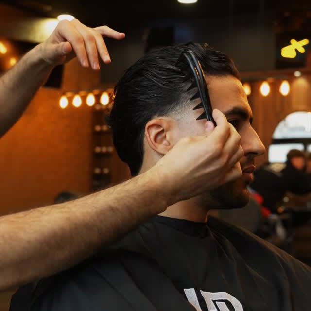 Dégradé en cours au peigne