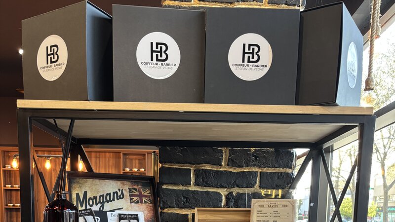 Produits et branding Hipster Barber